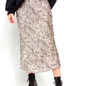 Free People Normani Bias Cut Midi Skirt